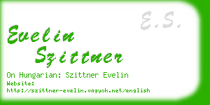 evelin szittner business card